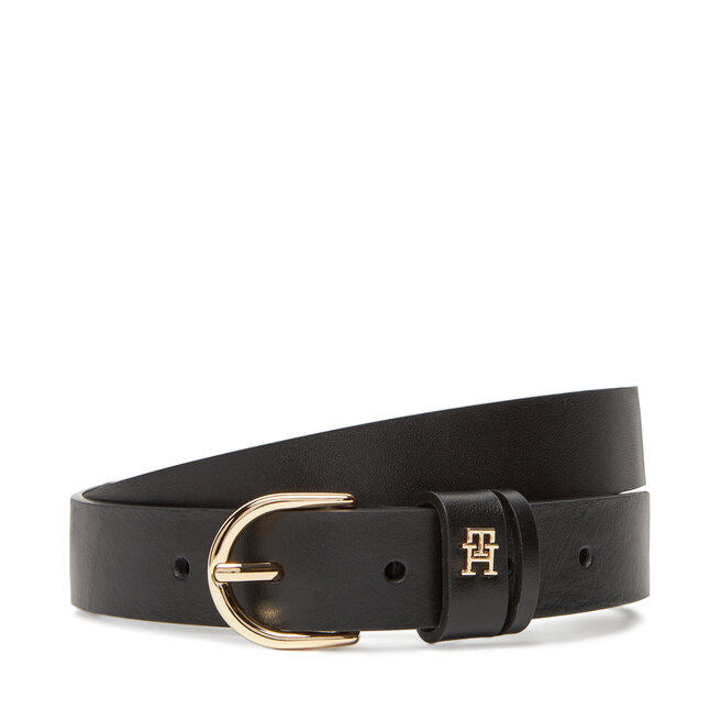 Pasek Damski Tommy Hilfiger Essential Effortless 2.5 Go AW0AW16836 Czarny