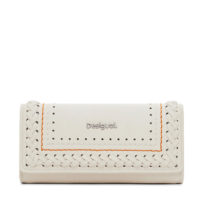 Duży Portfel Damski Desigual 25SAYP21 Écru