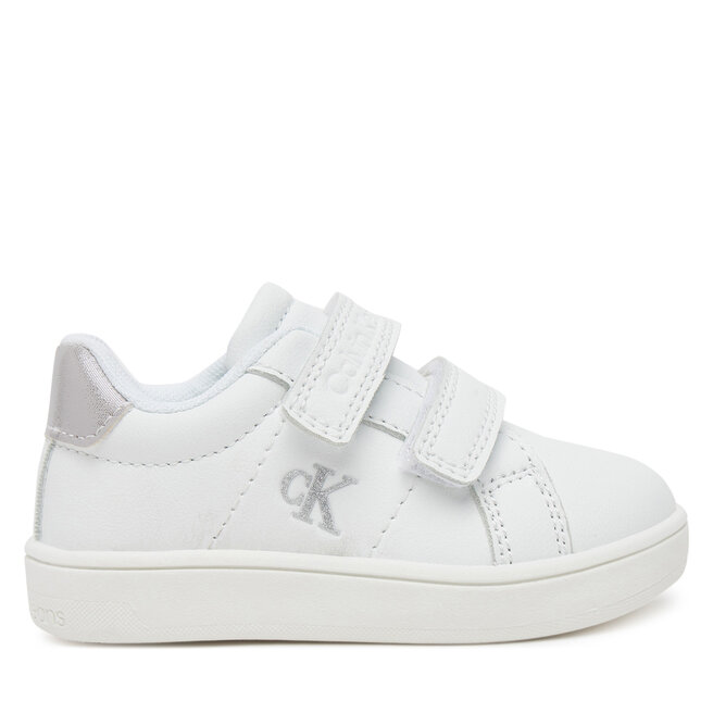 Sneakersy Calvin Klein Jeans Low Cut VelCro V1A9-82007-1355X Biały