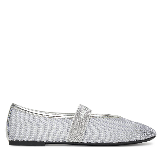 Baleriny KARL LAGERFELD KL40125 Srebrny