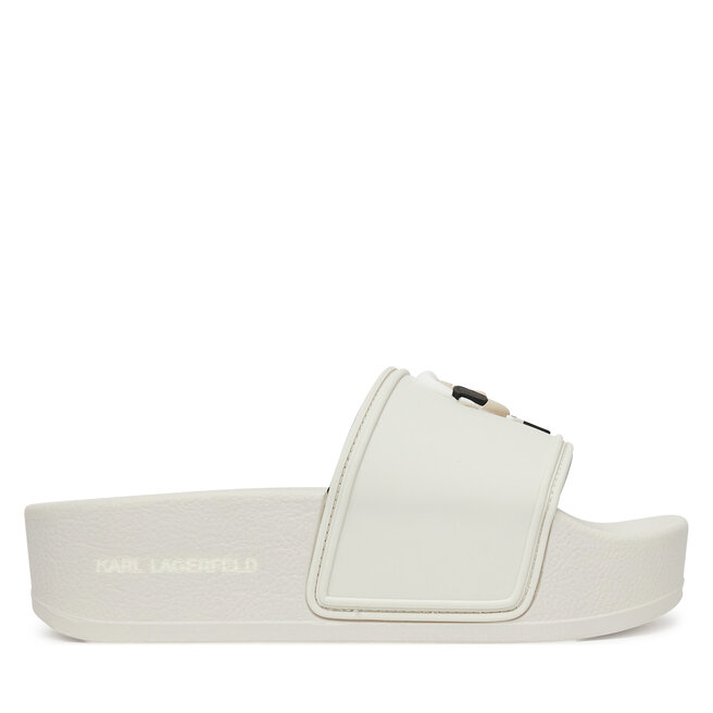 Klapki KARL LAGERFELD Kondo Maxi KL80805A Biały