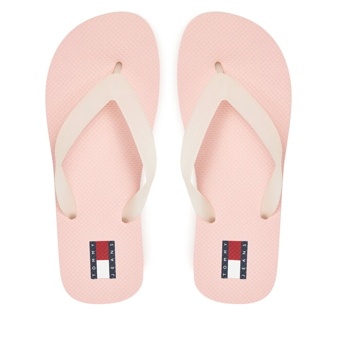 Japonki Tommy Jeans Tjw Logo Flip Flop EN0EN02447 Różowy