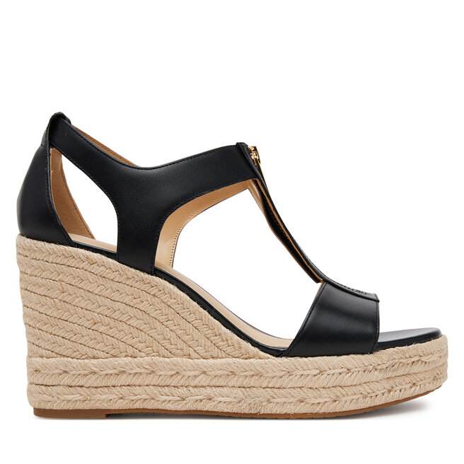 Espadryle MICHAEL Michael Kors Barkley Leather 40R4BRMS1L Czarny