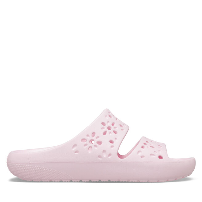 Klapki Crocs Classic Floral Cutout Sandal 210966 Różowy