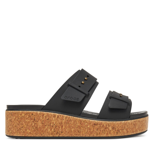 Klapki Crocs Brooklyn Cork Buckle 211252 Czarny