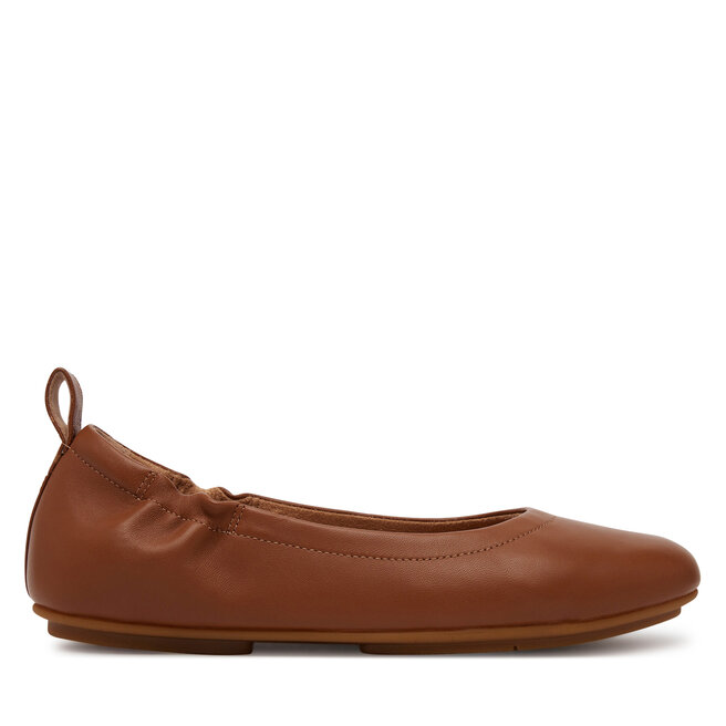 Baleriny FitFlop Q74 592 Brązowy