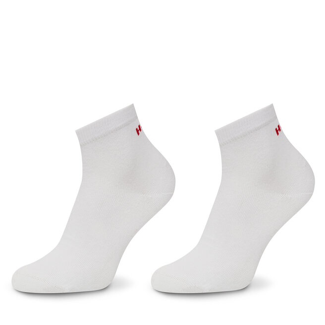 Zestaw 3 par wysokich skarpet męskich HUGO 50516396 Biały