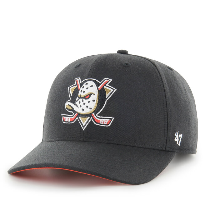 Czapka z daszkiem 47 Brand NHL Anaheim Ducks H-CLZOE25WBP Czarny