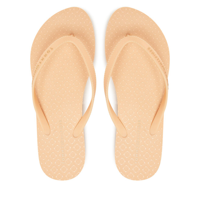 Japonki Tommy Hilfiger Hilfiger Strap Beach Sandal FW0FW08736 Pomarańczowy