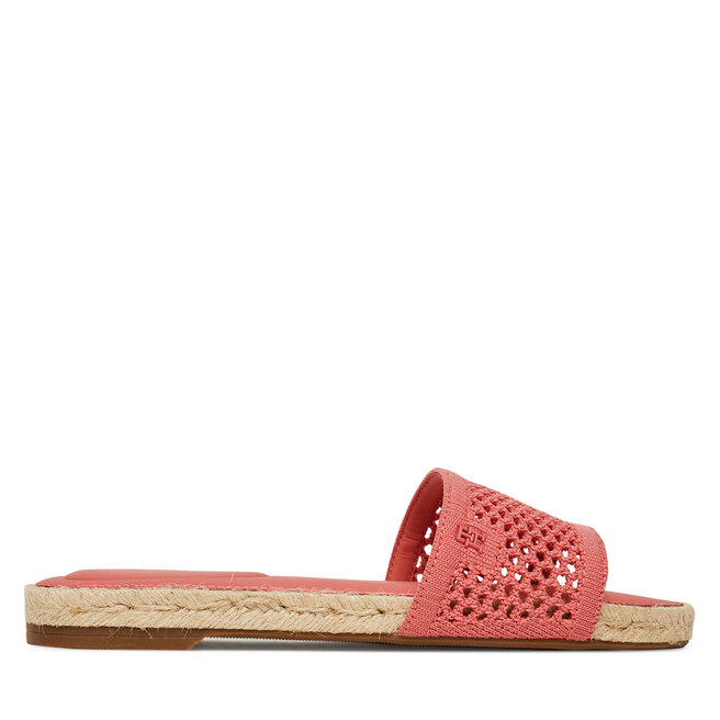 Espadryle Tommy Hilfiger Knit Mesh Espadrille Flat Sandal FW0FW08744 Koralowy