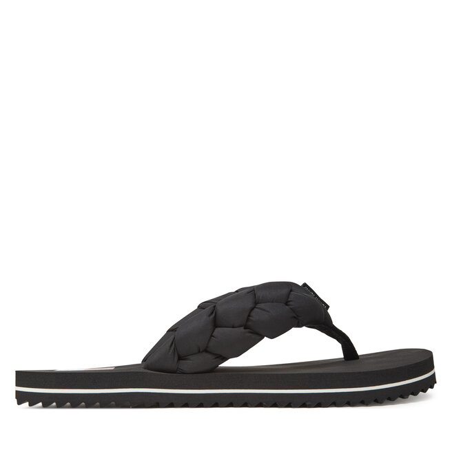 Japonki Tommy Jeans Braided Thong Beach Sandal EN0EN02877 Czarny