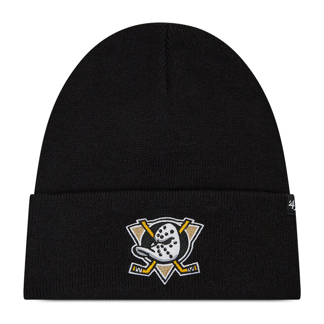 Czapka 47 Brand Nhl Anahein Ducks Haymaker '47 Cuff Knit H-HYMKR25ACE-BKC Czarny