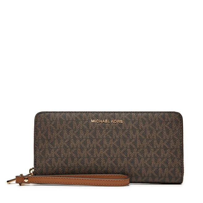 Duży Portfel Damski MICHAEL Michael Kors Jet Set 32F1GJ6E7B Brązowy