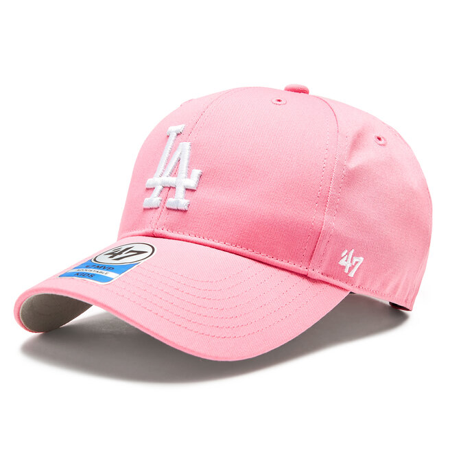 Czapka z daszkiem 47 Brand MLB Los Angeles Dodgers Raised Basic '47 MVP B-RAC12CTP-RSA Różowy