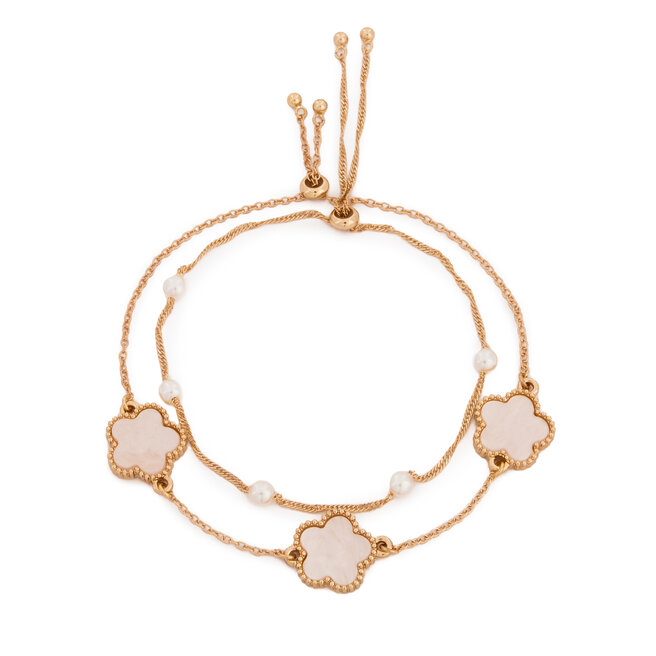 Zestaw 2 bransoletek Aldo LUCKYFLOWER 13995038 Złoty