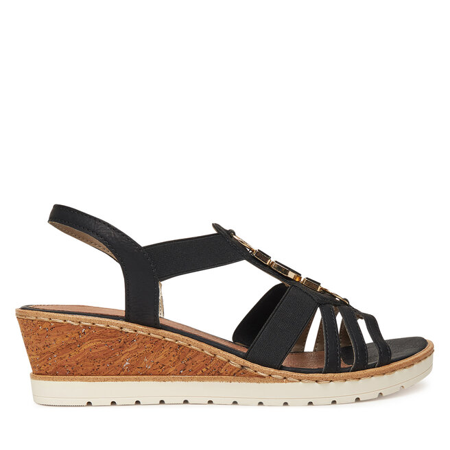 Sandały Remonte R6264-00 Czarny