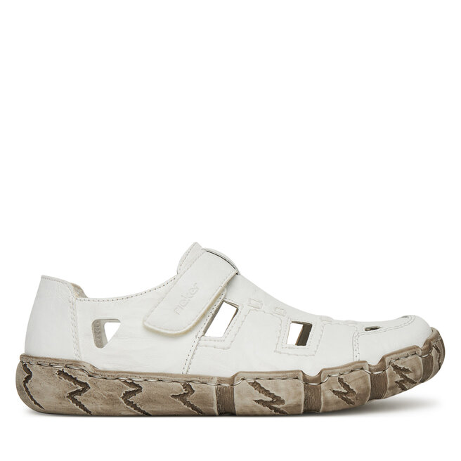 Półbuty Rieker L0362-80 Biały