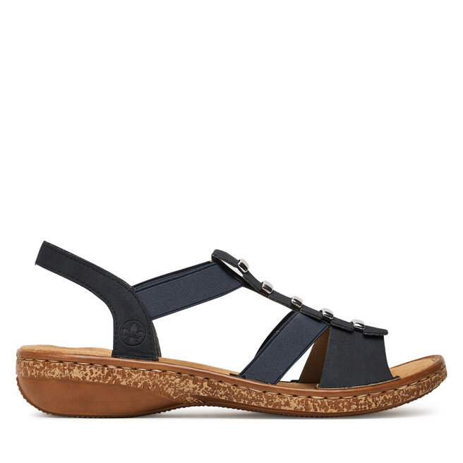 Sandały Rieker 62850-14 Granatowy