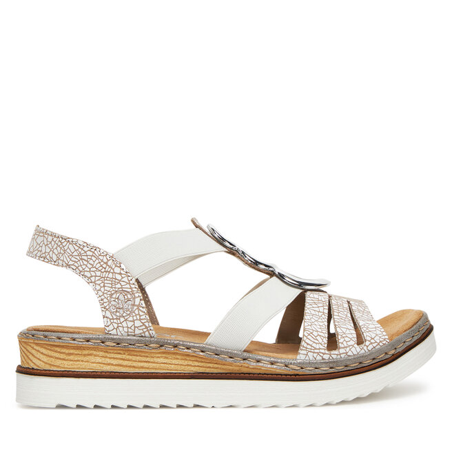 Sandały Rieker 679L4-80 Biały