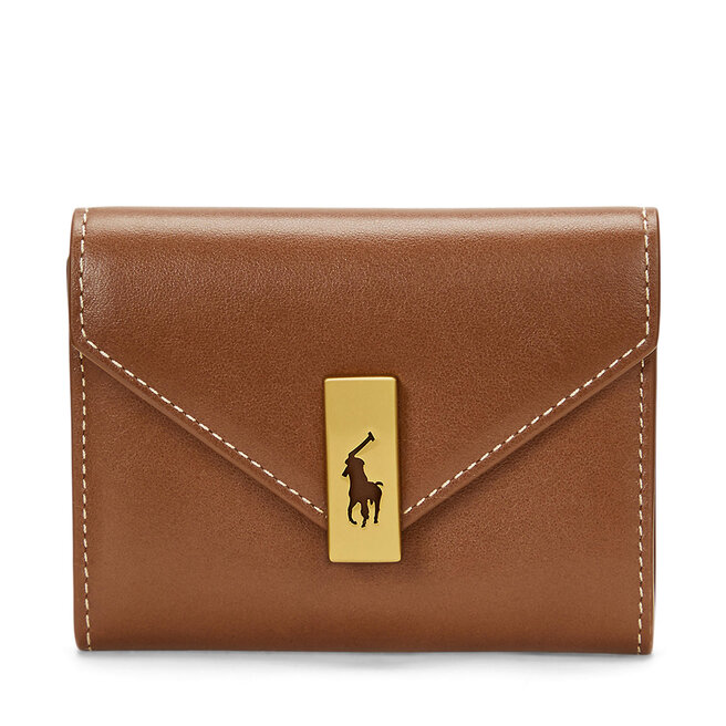 Mały Portfel Damski Polo Ralph Lauren 427886734008 Brązowy