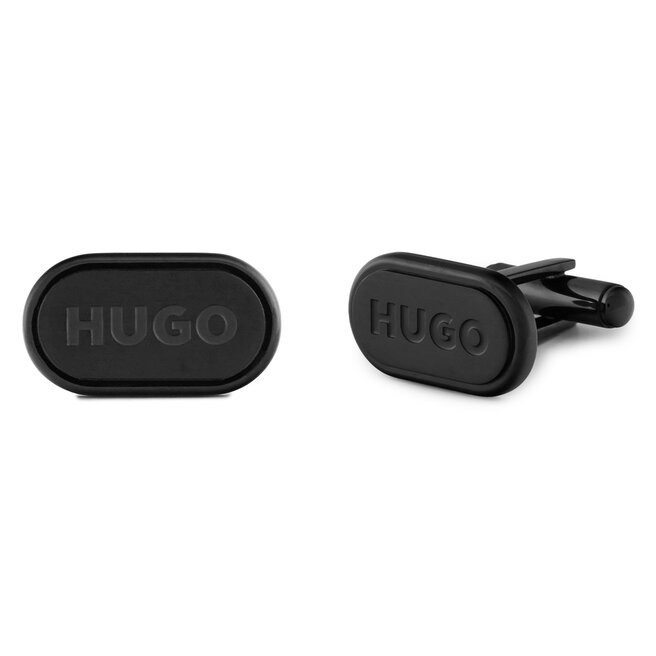 Spinki do mankietów HUGO E-Classic-Cuf 50494892 Czarny