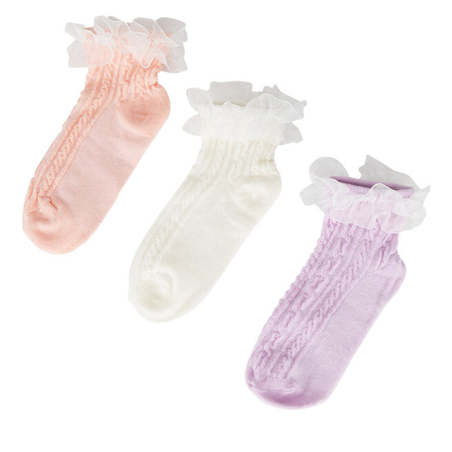 Skarpety JENNY 7KB-004-SS25 (3-pack) Różowy