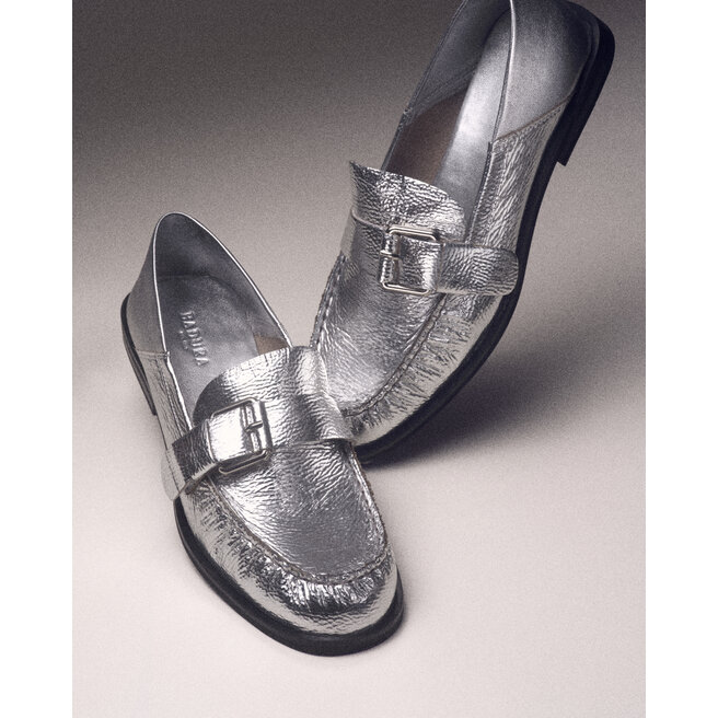 Mokasyny Badura CAMELLIA-V1792-255 Srebrny