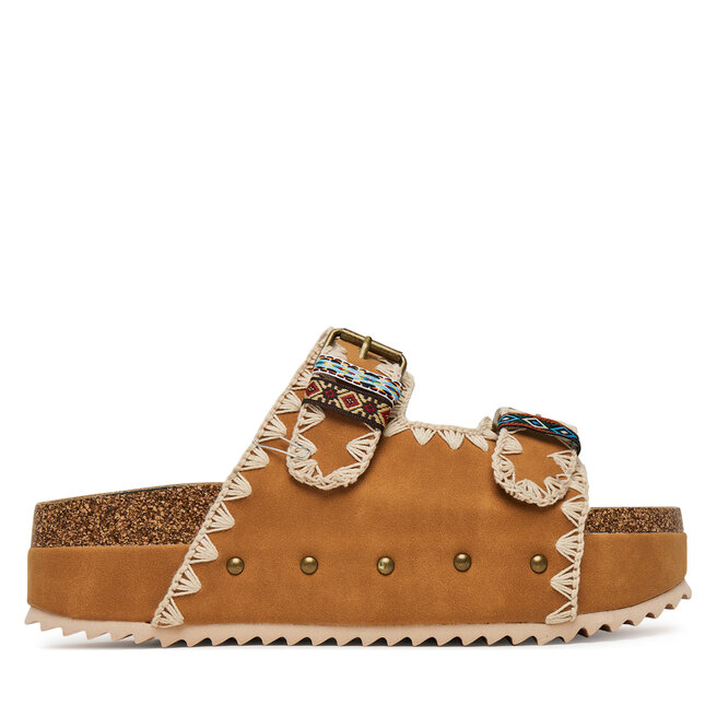 Klapki DeeZee LB-P1684 Brązowy