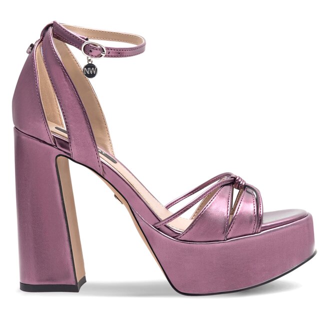 Sandały Nine West Aahida ZL23002CC Fioletowy