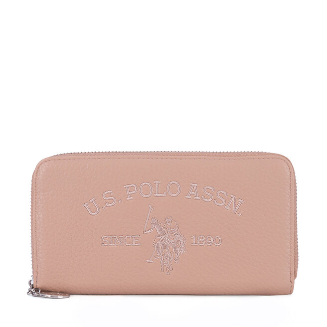 Duży Portfel Damski U.S. Polo Assn. WIUXT8413WVP Beżowy