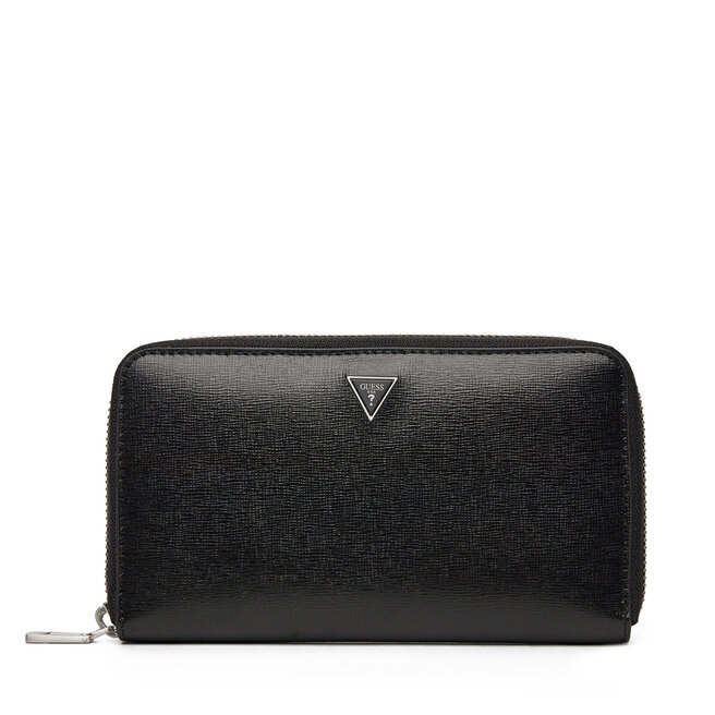 Duży Portfel Męski Guess SMLYSL LEA28 Czarny