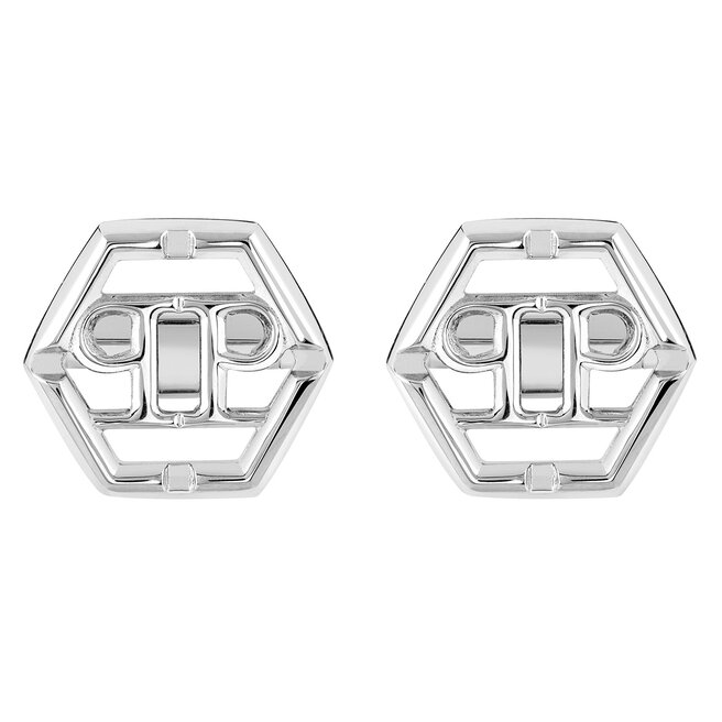 Spinki do mankietów PHILIPP PLEIN Plein Icon PJ9AA10CU Srebrny