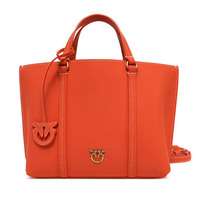 Torebka PINKO Carrie Shopper Classic AI 24-25 PLTT 102833 Czerwony