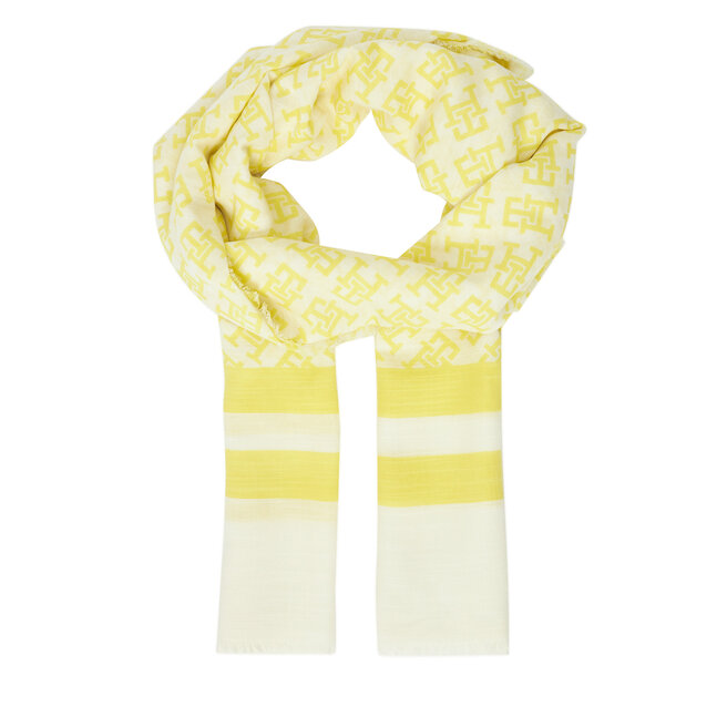 Szalik Tommy Hilfiger Beach Summer Mono Scarf AW0AW16030 Żółty