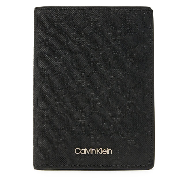 Duży Portfel Męski Calvin Klein Ck Must Mono Bifold 7cc W/Coi K50K512686 Czarny