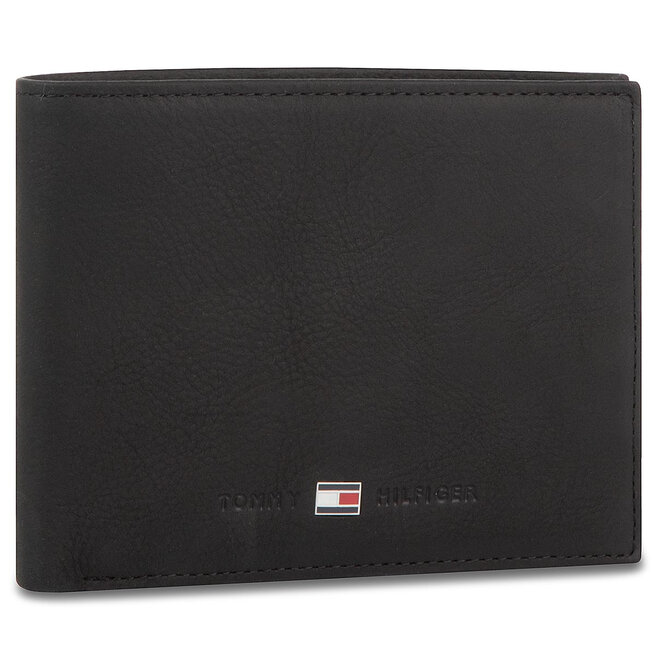 Duży Portfel Męski Tommy Hilfiger Johnson Cc And Coin Pocket AM0AM82565/AM0AM00659 Czarny
