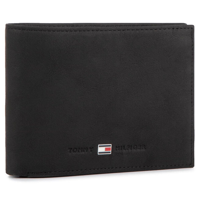 Duży Portfel Męski Tommy Hilfiger Johnson Cc Flap And Coin Pocket AM0AM00660/82566 Czarny