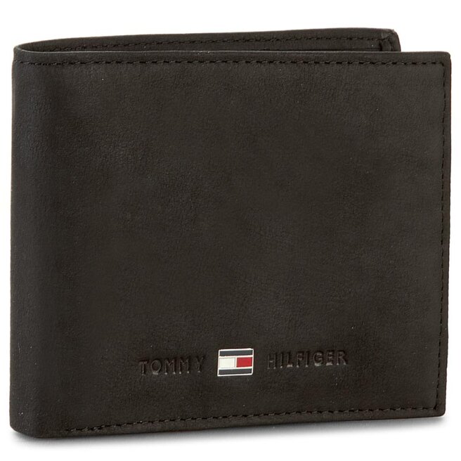 Duży Portfel Męski Tommy Hilfiger Johnson Mini Cc Wallet AM0AM00663 Czarny