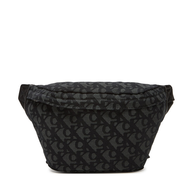 Saszetka nerka Calvin Klein Jeans Unstructured Monogram Waistbag LV04G3177G Czarny