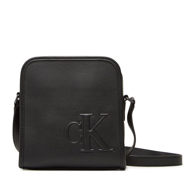 Saszetka Calvin Klein Sculpted Impression Reporter 18 LV04G3157G Czarny