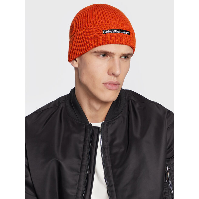 Czapka Calvin Klein Jeans Institutional K50K509895 Pomarańczowy