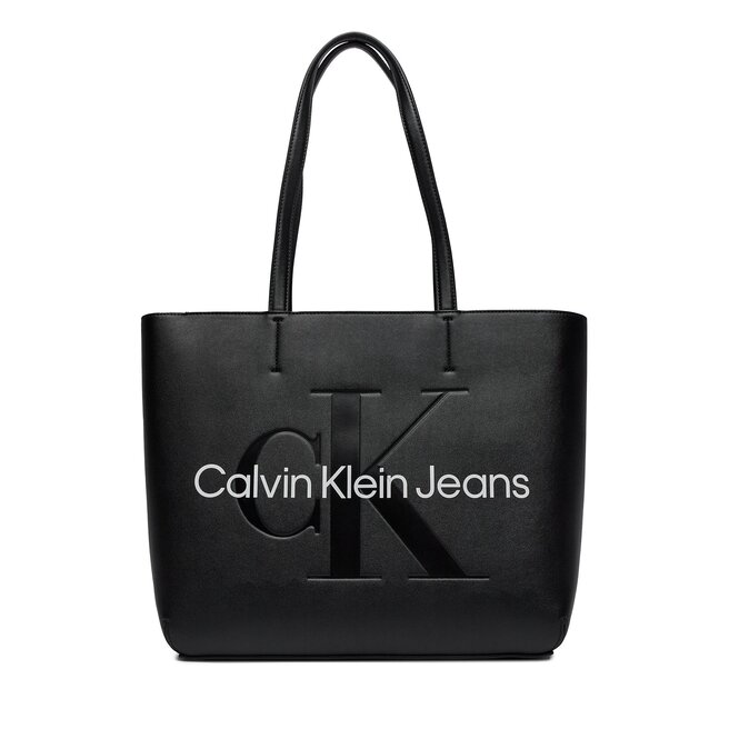 Torebka Calvin Klein Jeans Sculpted Shopper29 Mono K60K610276 Czarny