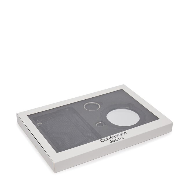 Duży Portfel Damski Calvin Klein Jeans Sculpted Wallet Round Mirror K60K611562 Czarny