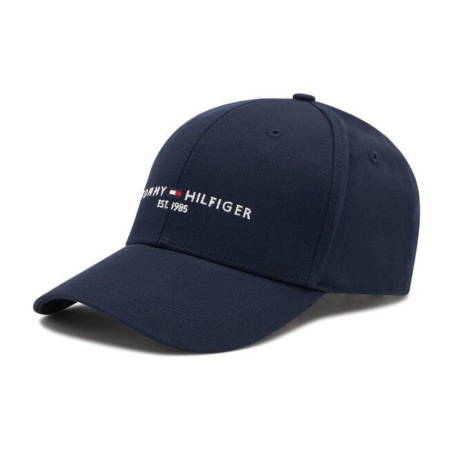 Czapka z daszkiem Tommy Hilfiger Th Established Cap AM0AM07352 Granatowy