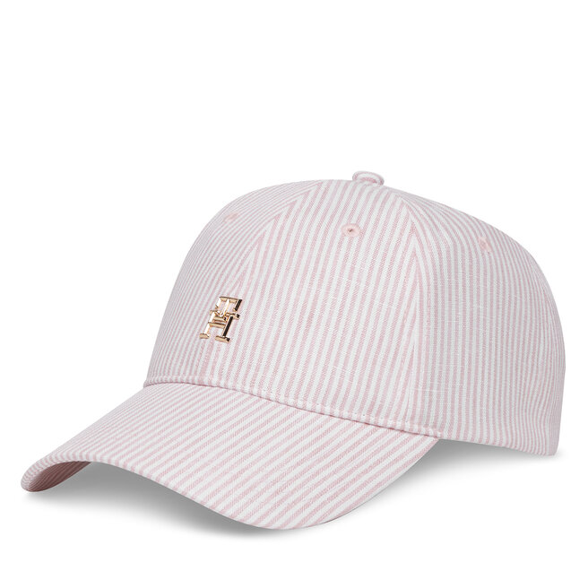 Czapka z daszkiem Tommy Hilfiger Premiu Beach AW0AW17141 Różowy