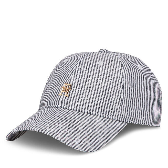 Czapka z daszkiem Tommy Hilfiger Premiu Beach AW0AW17141 Niebieski