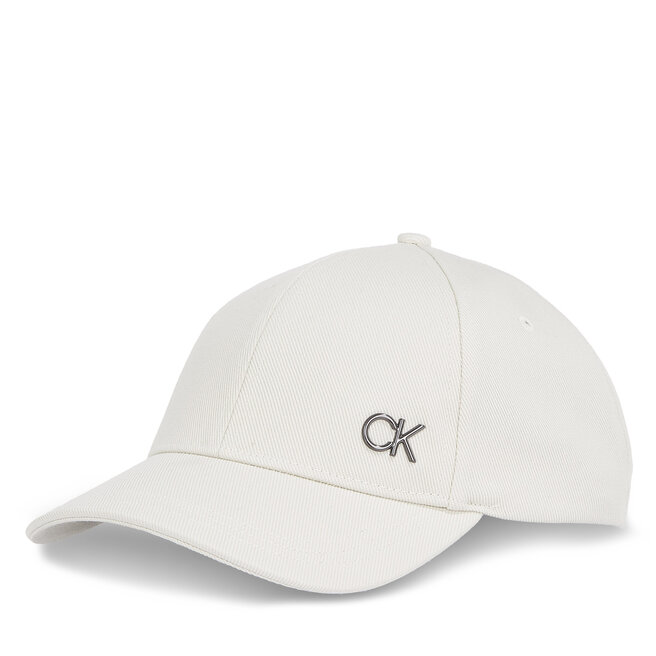 Czapka z daszkiem Calvin Klein Bombed Metal K50K512349 Écru