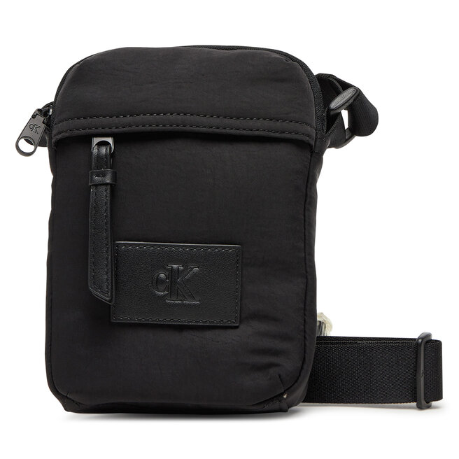 Saszetka Calvin Klein Jeans Metro Nylon Reporter Bag LV04G3089G Czarny
