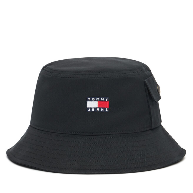 Kapelusz Tommy Jeans Heritage Bucket AM0AM13423 Czarny