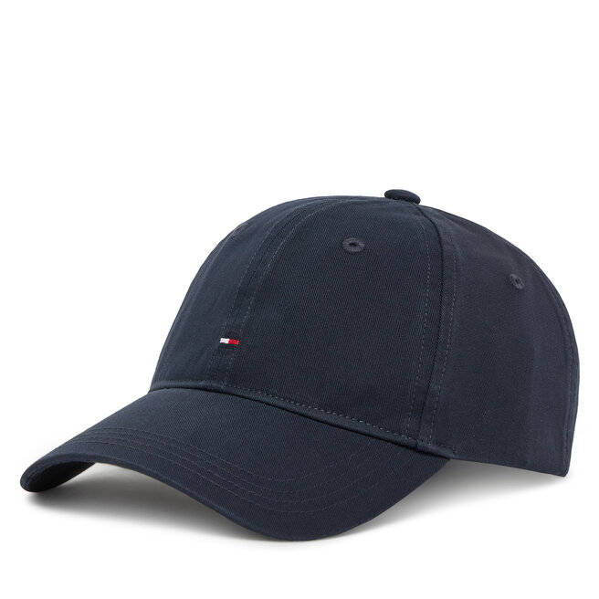 Czapka z daszkiem Tommy Hilfiger Essential Flag Soft Cap AW0AW17632 Granatowy